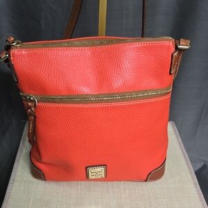 Dooney & Bourke Vibrant Orange Crossbody Bag EUC
